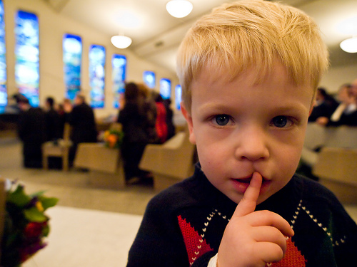 be-quiet-in-church