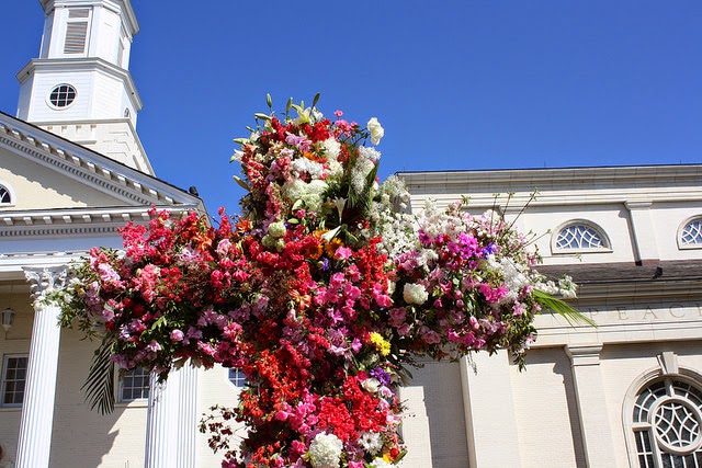 Easter flower cross