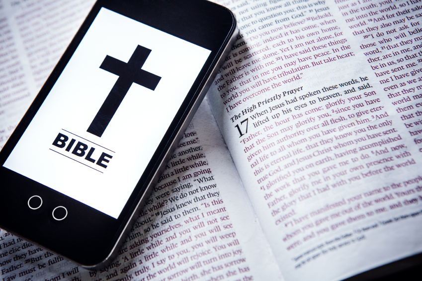 Bible-and-Phone